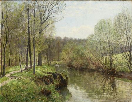 Frühling an der Ilm by Frederic Albert Schmidt - Auction record, sale price, and art valuation. Compare with similar artists and explore comparable artworks.