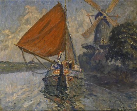 Sailor on the River by Hilmar Riberholt - Auction record, sale price, and art valuation. Compare with similar artists and explore comparable artworks.