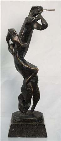 Abstract Centaur Playing the Flute