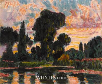 LE LOING AT SUNDOWN