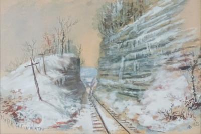 The Railroad Cut, in Winter
