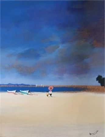 On the Beach by Manuel Vicario - Auction record, sale price, and art valuation. Compare with similar artists and explore comparable artworks.