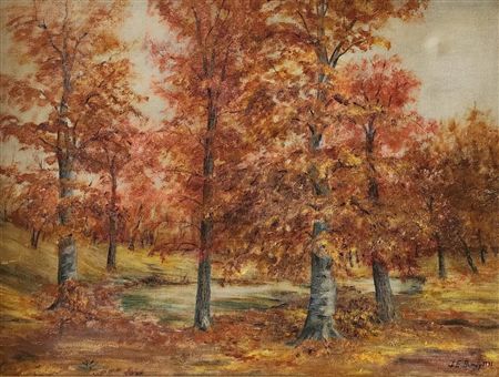Autumn Landscape, Pond
