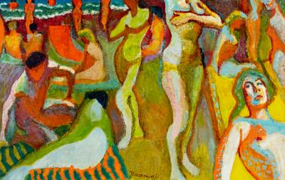Figures at the Beach