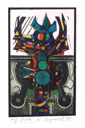 Composition I. by Karel Vysusil - Auction record, sale price, and art valuation. Compare with similar artists and explore comparable artworks.