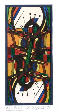 Composition II. by Karel Vysusil - Auction record, sale price, and art valuation. Compare with similar artists and explore comparable artworks.
