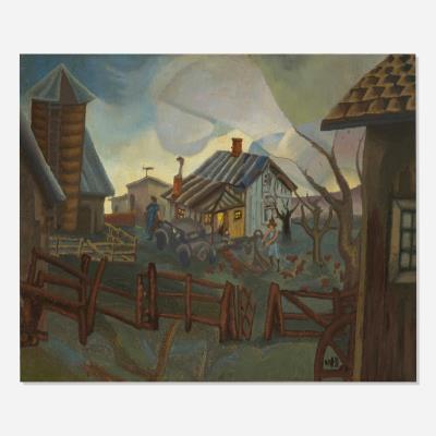 Farm Scene by Vin Hannell - Auction record, sale price, and art valuation. Compare with similar artists and explore comparable artworks.