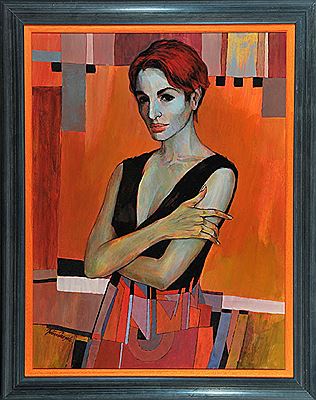 Portrait einer Frau mit verschränkten Armen