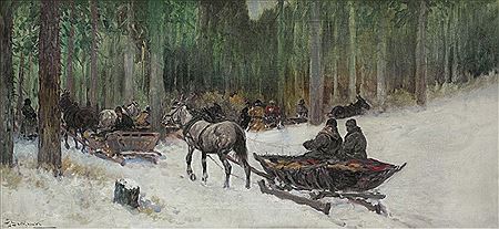 SLEIGH IN THE FOREST