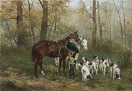 BEFORE THE HUNTING by Maksymilian Gierymski - Auction record, sale price, and art valuation. Compare with similar artists and explore comparable artworks.
