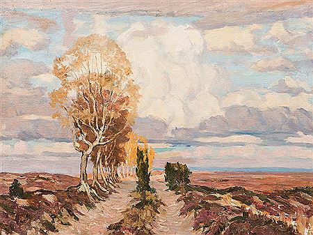 Country Road in the Luneburg Heath