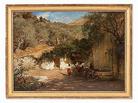 Fountain Near Tivoli by Adolph Thomas - Auction record, sale price, and art valuation. Compare with similar artists and explore comparable artworks.