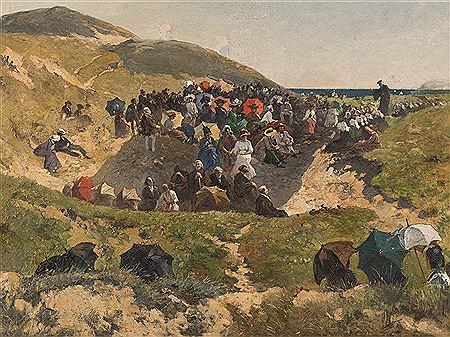 Dune Sermon Sylt by Julius Jacob II - Auction record, sale price, and art valuation. Compare with similar artists and explore comparable artworks.