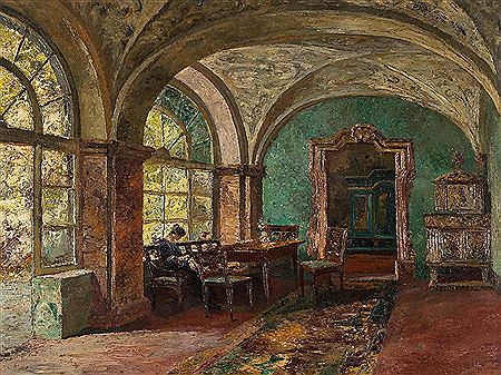 Interior With Lady by Paul Barthel - Auction record, sale price, and art valuation. Compare with similar artists and explore comparable artworks.