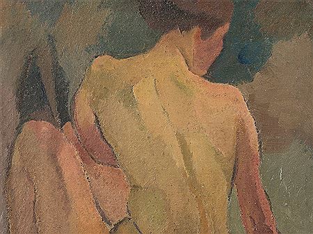 Rückenakt – sitzende Frau, sich mit der rechten Hand aufstützend (Nude) by Hans & Willi Zank & Gericke - Auction record, sale price, and art valuation. Compare with similar artists and explore comparable artworks.