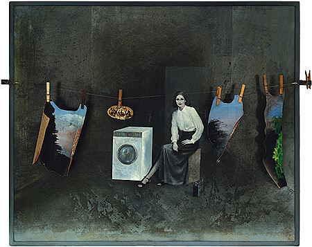 In laundry room