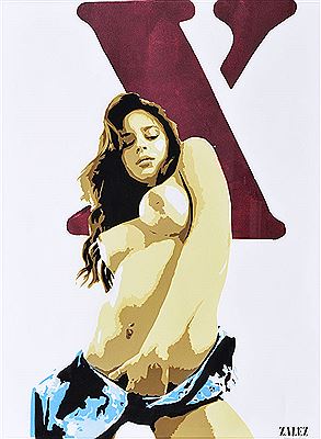 Nu X by Zalez - Auction record, sale price, and art valuation. Compare with similar artists and explore comparable artworks.
