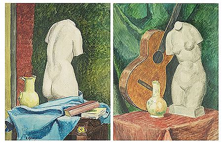 Natures mortes a la sculpture by Emile Lejeune - Auction record, sale price, and art valuation. Compare with similar artists and explore comparable artworks.