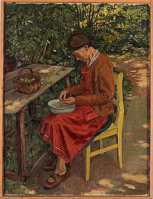 Sample artwork by Rudolf Riege (1892 - 1959), known for expressionist painting, drawing, graphic art, illustration - View similar artists and auction records