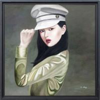 Portrait à la casquette blanche