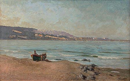 La baie d'Alger, vu des Sablettes, circa 1880 by Joseph Sintes - Auction record, sale price, and art valuation. Compare with similar artists and explore comparable artworks.