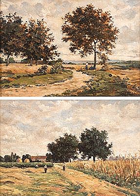 Mecklenburger Landschaft I und Mecklenburger Landschaft II (pair)