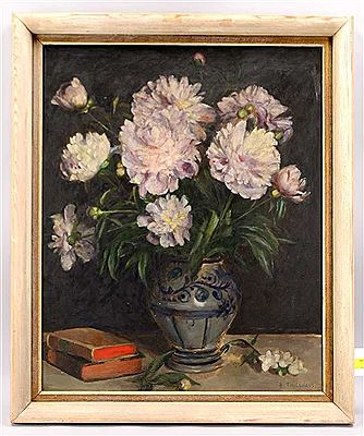 'Flower Still life with books' by Rudolf Carl Gottfried Thienhaus - Auction record, sale price, and art valuation. Compare with similar artists and explore comparable artworks.