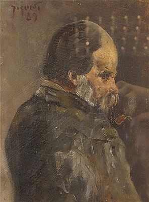 Old Man with Pipe