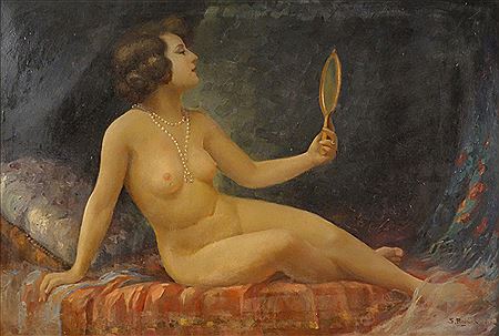Nude with Mirror