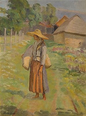 Woman from Banat by Cornel Minisan - Auction record, sale price, and art valuation. Compare with similar artists and explore comparable artworks.