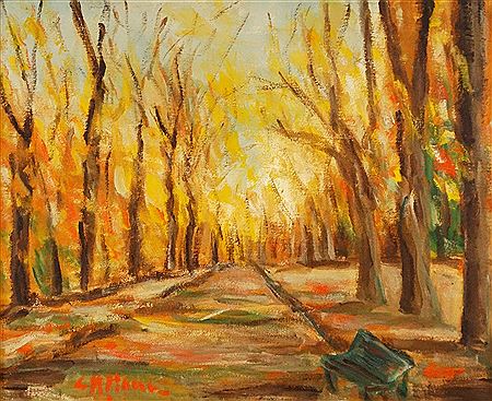 "Winter in the Park" by Coca Metianu - Auction record, sale price, and art valuation. Compare with similar artists and explore comparable artworks.