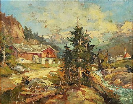 Peisaj montan by Cicerone Popescu - Auction record, sale price, and art valuation. Compare with similar artists and explore comparable artworks.