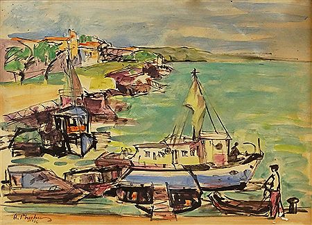 "In port"