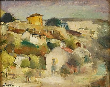 Sample artwork by Francisc Sirato (1877 - 1953), known for national style painting, capturing peasant life and environment - View similar artists and auction records