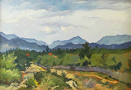 Landscape from Curtea de Arges