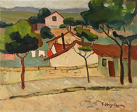 Sample artwork by Spiru Vergulescu (1934 - 2007), known for landscape painting - View similar artists and auction records
