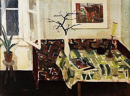 Interior by Sever Frentiu - Auction record, sale price, and art valuation. Compare with similar artists and explore comparable artworks.