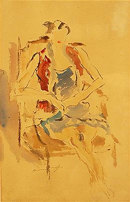 "Woman in Armchair"