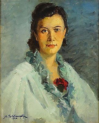 "Portrait with Red Carnation"