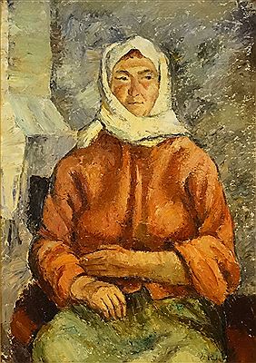 "Woman with White Kerchief"