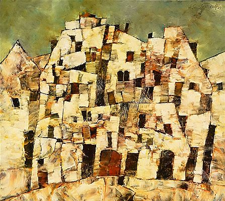 "Buildings" by Harry Guttman - Auction record, sale price, and art valuation. Compare with similar artists and explore comparable artworks.