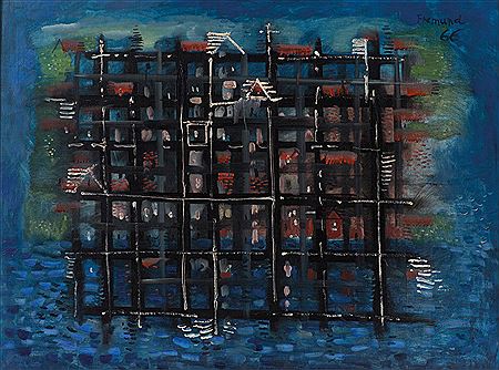 Sample artwork by Richard Fremund (1928 - 1969), known for painting - View similar artists and auction records