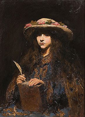 Girl with a Book by Vratislav Nechleba - Auction record, sale price, and art valuation. Compare with similar artists and explore comparable artworks.