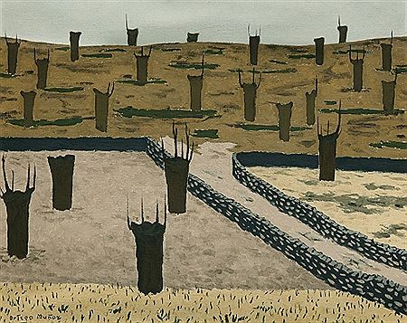 Castaños by Godofredo Ortega Munoz - Auction record, sale price, and art valuation. Compare with similar artists and explore comparable artworks.