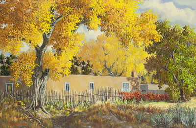 Sample artwork by Walter Bambrook (1910 - 1984), known for landscape, western scene and animal painting - View similar artists and auction records
