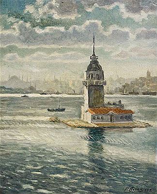 Maiden's tower by Pertev Boyar - Auction record, sale price, and art valuation. Compare with similar artists and explore comparable artworks.