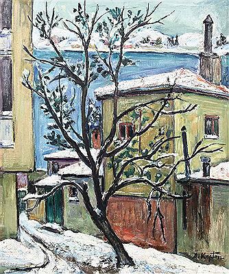 Winter peysage by Arif Kaptan - Auction record, sale price, and art valuation. Compare with similar artists and explore comparable artworks.