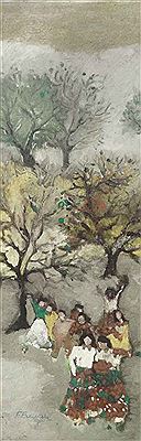 Figurative composition by Fahrettin Baykal - Auction record, sale price, and art valuation. Compare with similar artists and explore comparable artworks.