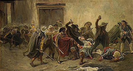 "Alzamiento popular" by Rafael Martinez Altes - Auction record, sale price, and art valuation. Compare with similar artists and explore comparable artworks.