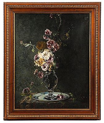 Nature Morte avec des Chrysanthèmes en Vase de Cristal (Still Life with Chrysanthemums in Crystal Vase) by Jules Gontran Lejouteux - Auction record, sale price, and art valuation. Compare with similar artists and explore comparable artworks.